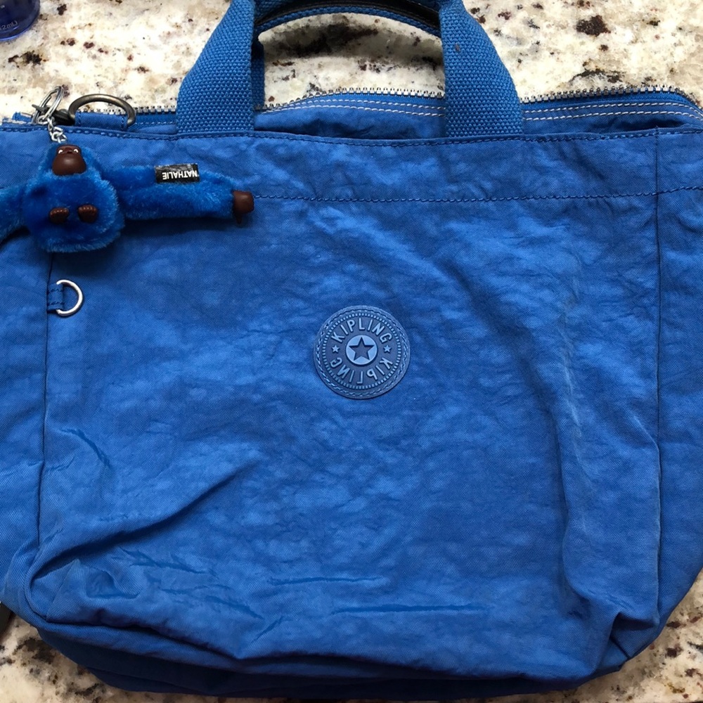 Kipling medium sugar bag in blue